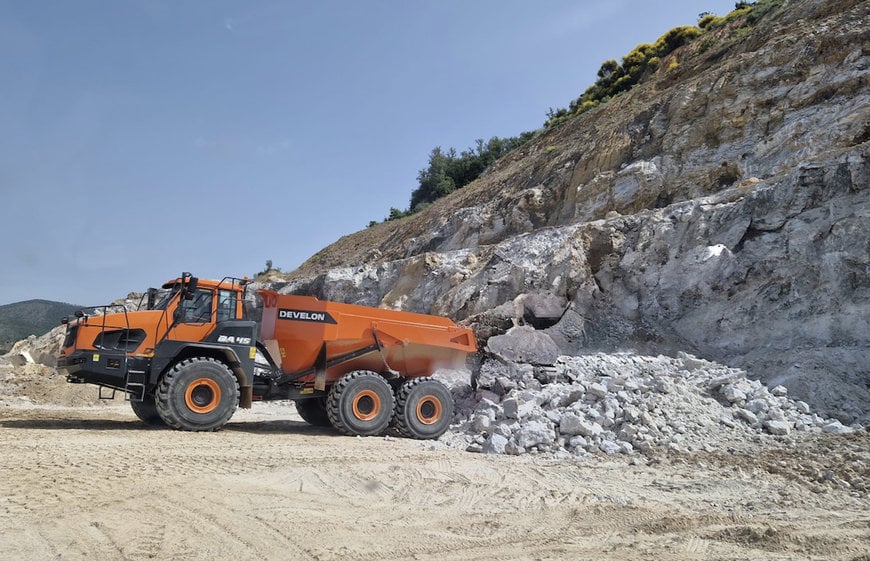 First Develon DA45-7 Articulated Dump Truck Sold in Italy
